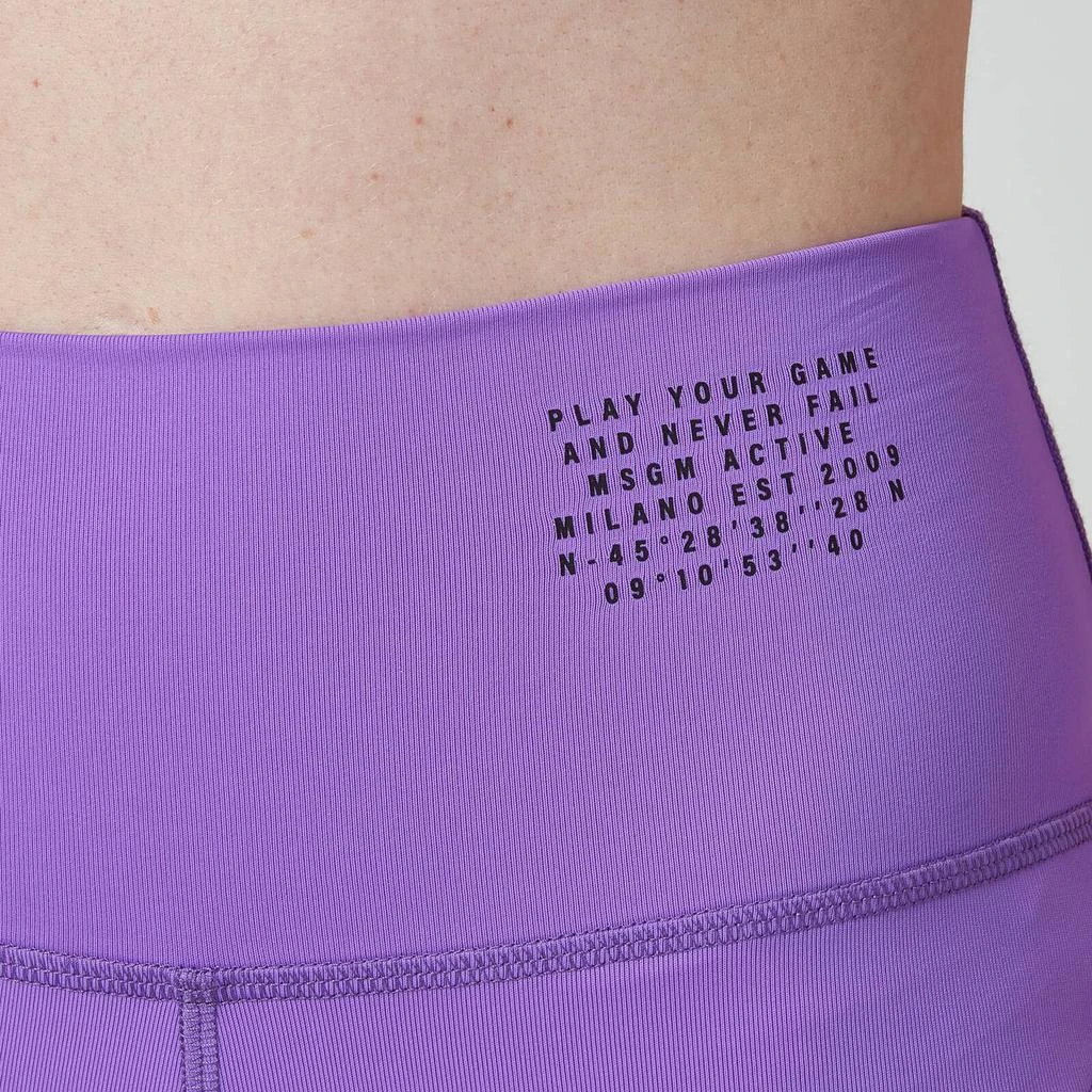 商品The Hut|MSGM ActiveWomen's Leggings - Purple,价格¥152,第4张图片详细描述