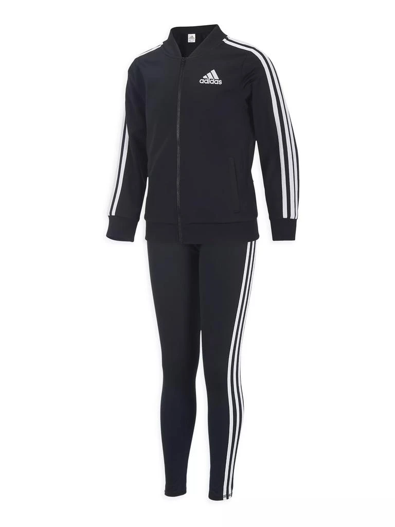 商品Adidas|Little Girl's & Girl's 3-Stripe Logo Leggings,价格¥158,第2张图片详细描述