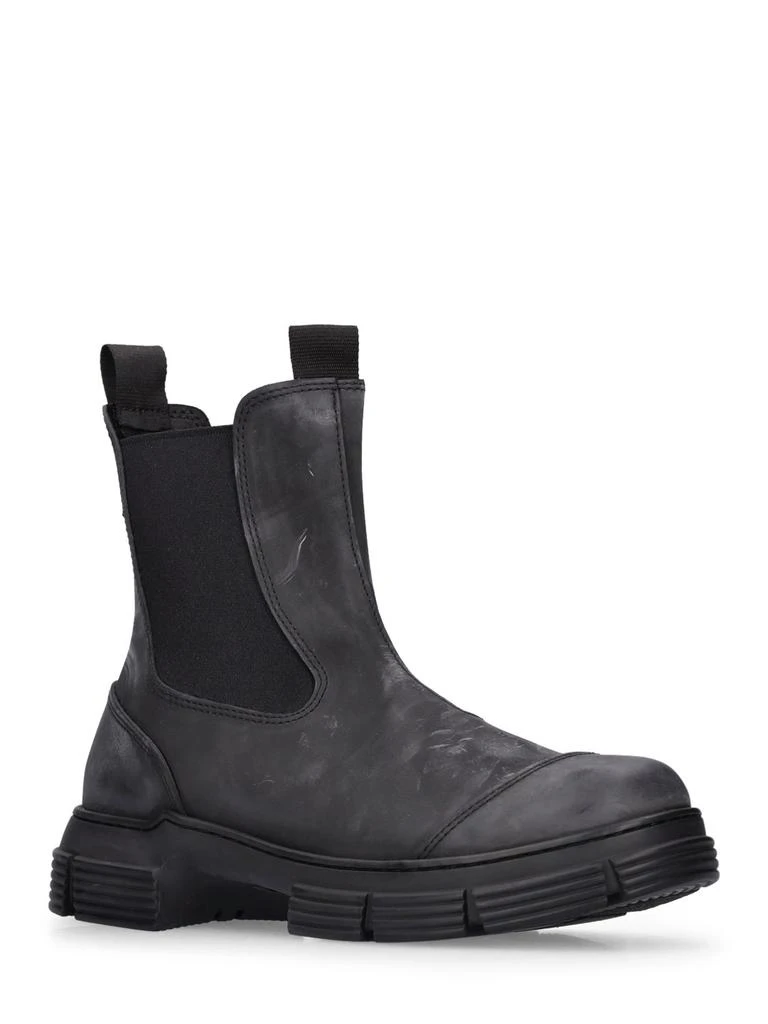 商品Ganni|45mm Rubber Ankle Boots,价格¥913,第2张图片详细描述