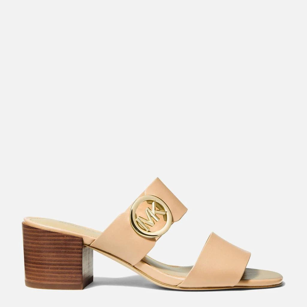 商品Michael Kors|MICHAEL MICHAEL KORS WOMEN'S SUMMER MID HEELED MULES - CAMEL,价格¥689,第1张图片