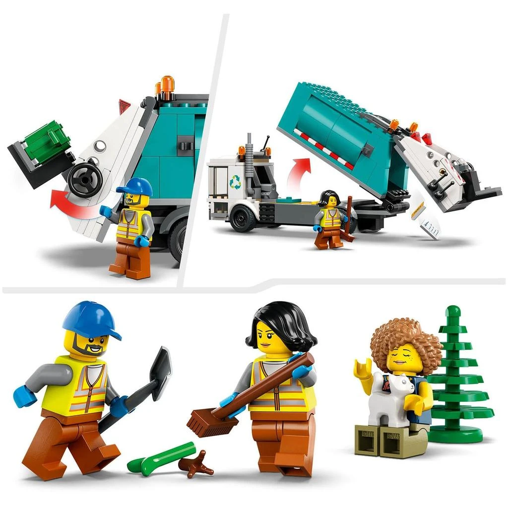 商品LEGO|LEGO City: Recycling Truck Bin Lorry Toy, Vehicle Set (60386),价格¥303,第5张图片详细描述