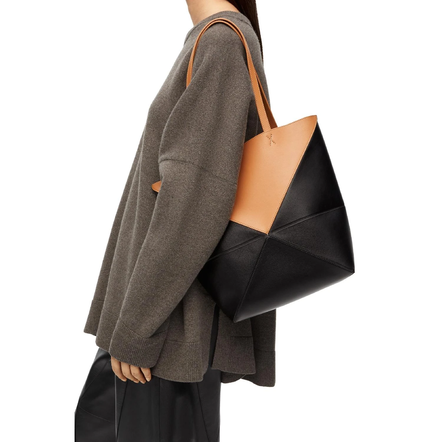 【预售】 罗意威 24秋冬 女士 手提包 Puzzle Fold Tote in shiny calfskin A779G50X18-2727 商品