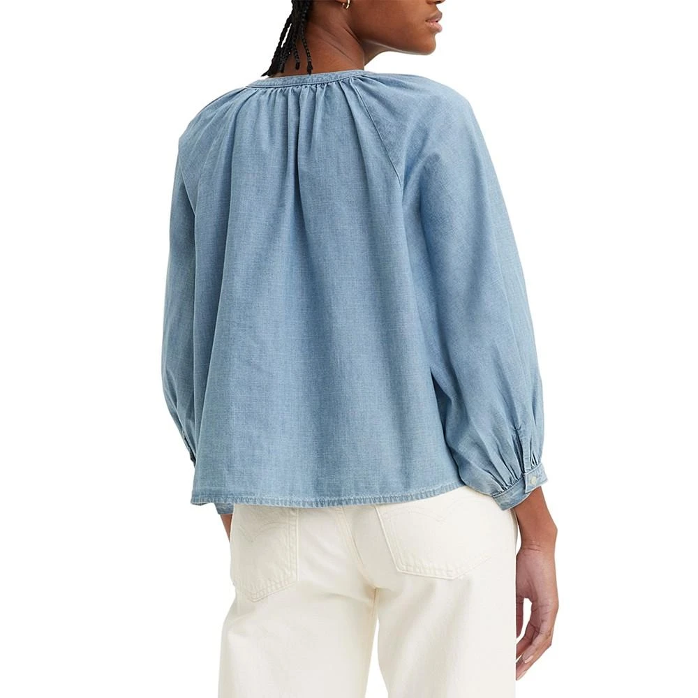 商品Levi's|Women's Lainey Printed Cotton Button-Front Top,价格¥313,第2张图片详细描述