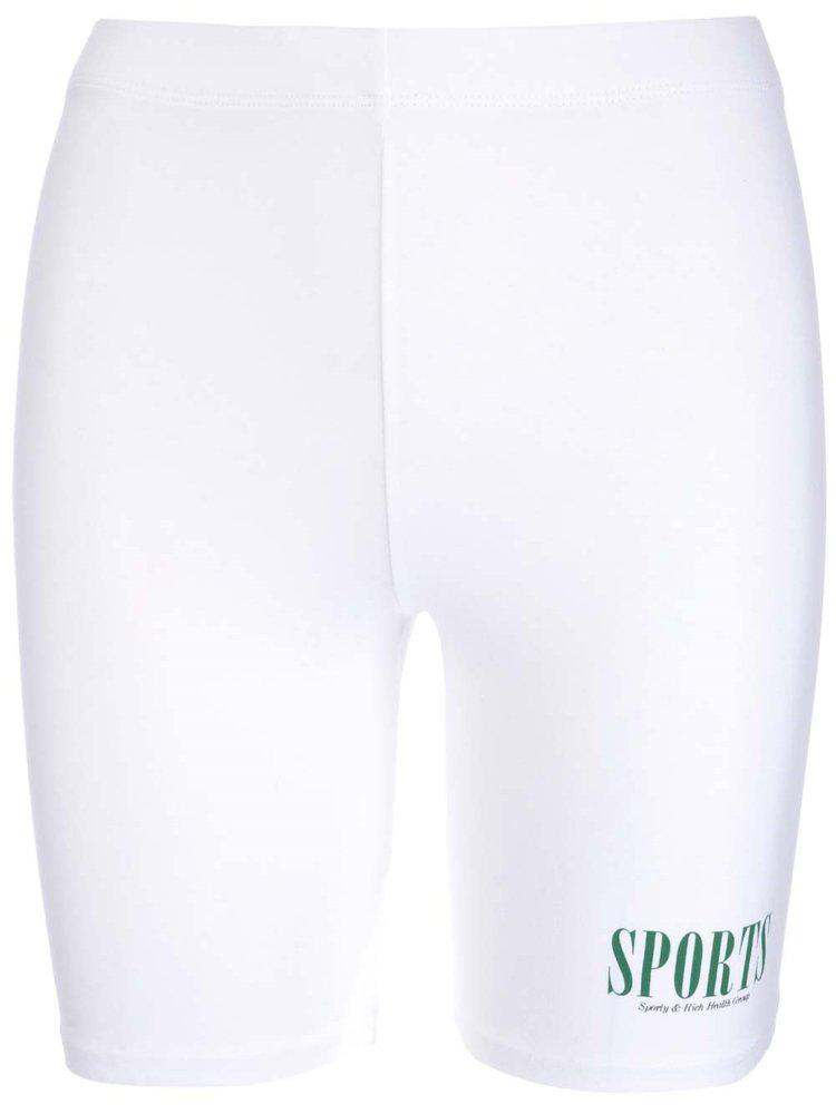 Sporty & Rich Logo Printed Biker Shorts商品第1张图片规格展示