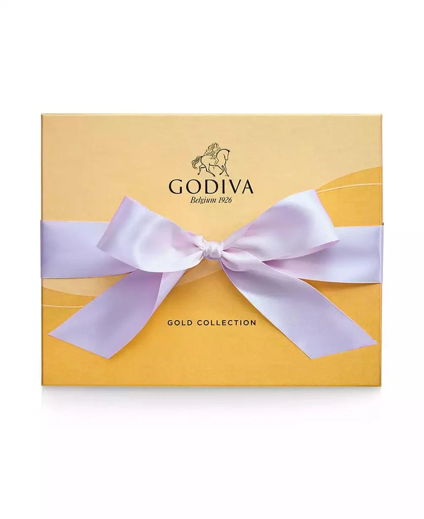 商品Godiva|Assorted Milk Chocolate Gift Box with Orchid Ribbon, 18 Pieces,价格¥239,第3张图片详细描述