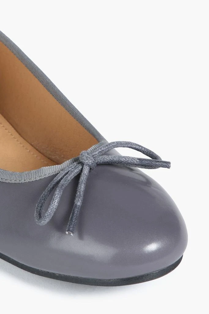 商品French Sole|Amelie bow-embellished leather ballet flats,价格¥596,第4张图片详细描述