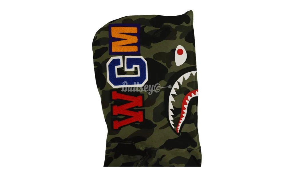 商品Bape|BAPE 1st Camo Half Shark Full Zip Hoodie,价格¥5128,第2张图片详细描述