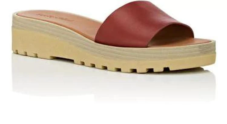 商品See by Chloé|Leather Platform Slide Sandals,价格¥886,第2张图片详细描述