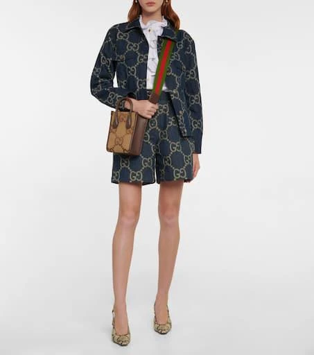 商品Gucci|Jumbo GG皮革托特包,价格¥11537,第5张图片详细描述