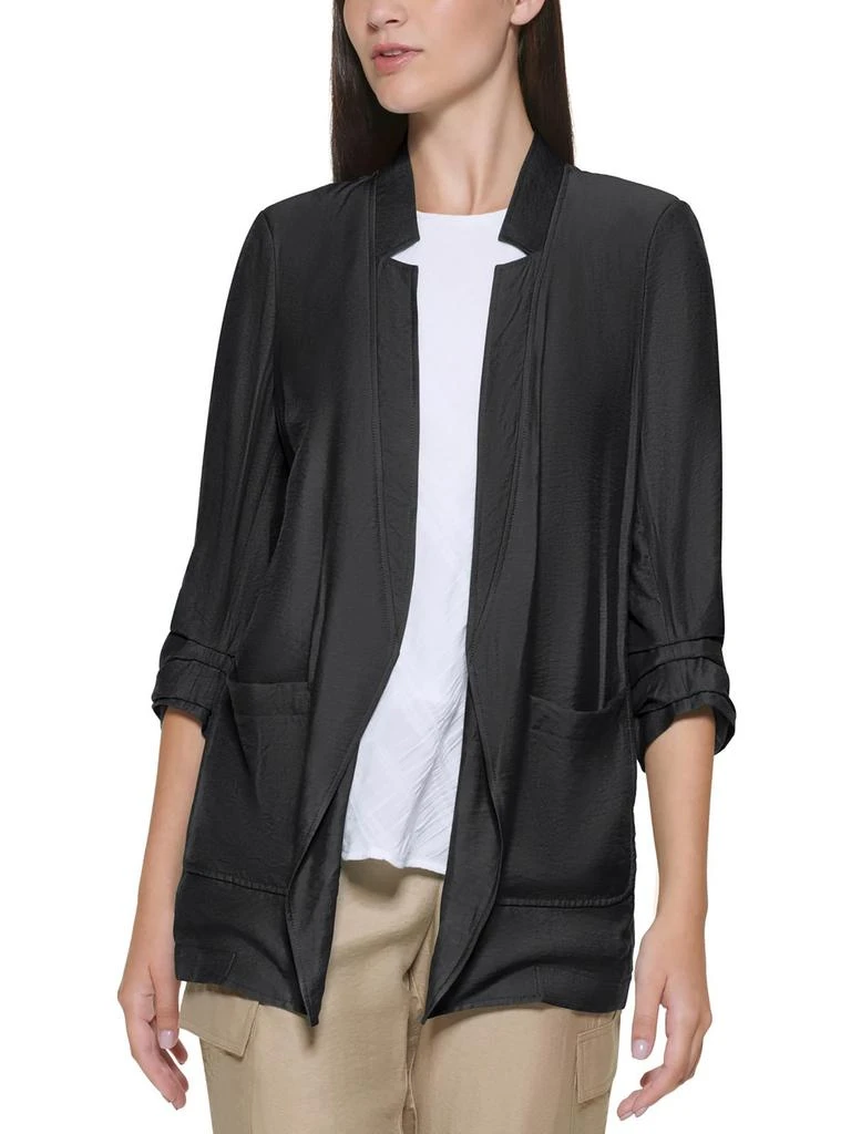 商品DKNY|Womens Ruched Suit Separate Open-Front Blazer,价格¥192,第4张图片详细描述