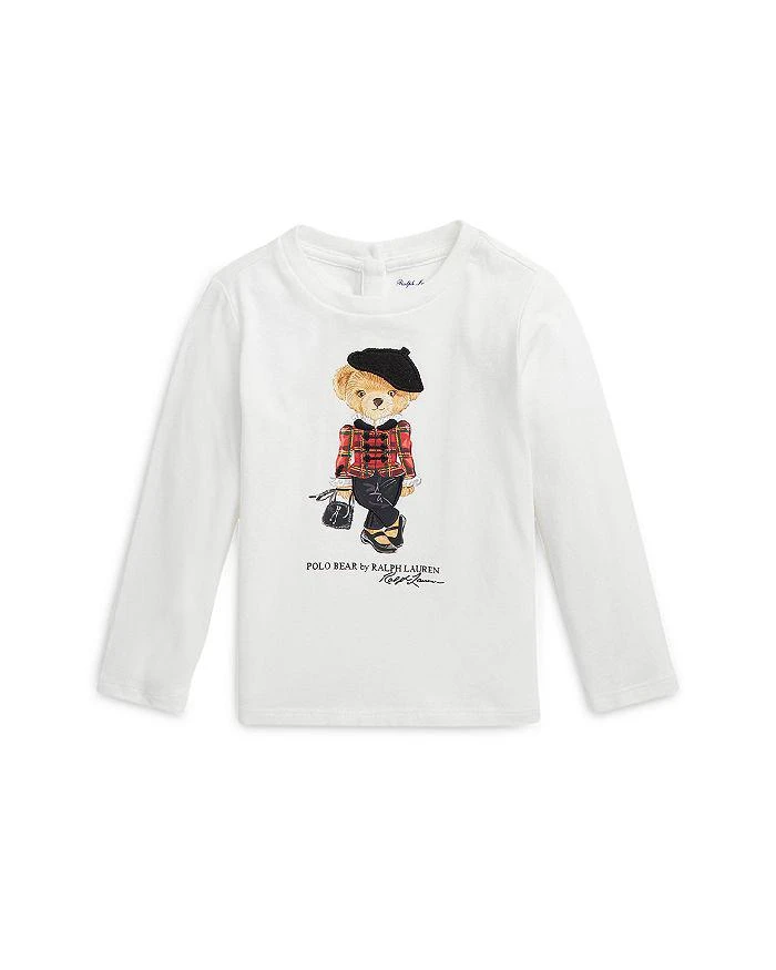 商品Ralph Lauren|Girls' Polo Bear Graphic Jersey Tee - Baby,价格¥298,第1张图片详细描述