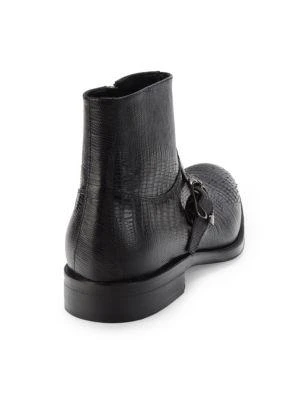 商品Jo Ghost|Lizard Embossed Leather Ankle Boots,价格¥1462,第3张图片详细描述