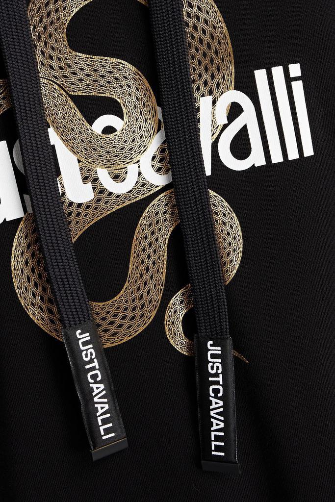 商品Just Cavalli|Oversized printed French cotton-terry hoodie,价格¥682,第4张图片详细描述