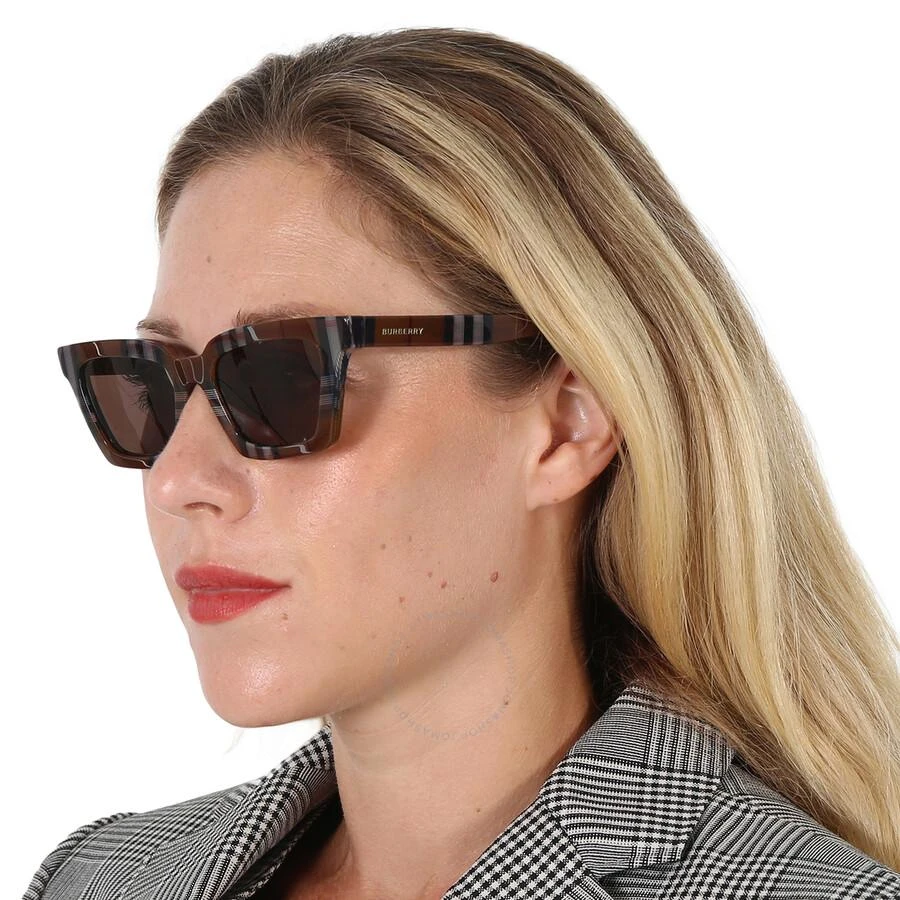 商品Burberry|Briar Dark Brown Square Ladies Sunglasses BE4392U 396673 52,价格¥609,第2张图片详细描述