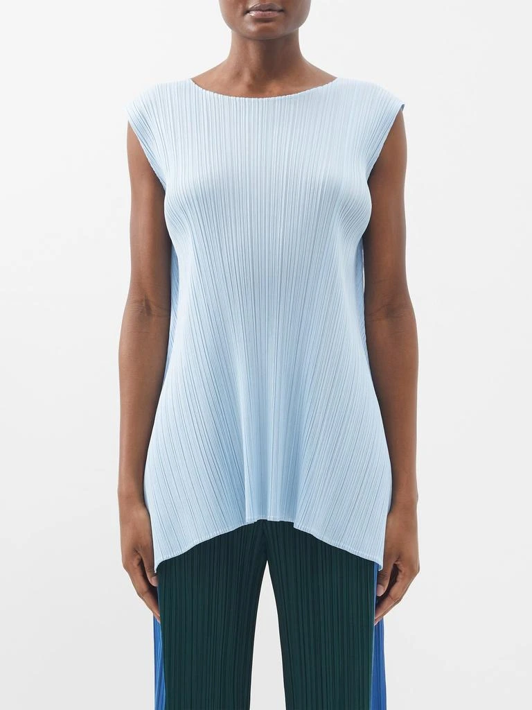 Pleats Please]Sleeveless technical-pleated top 价格¥2973 | 别样海外购