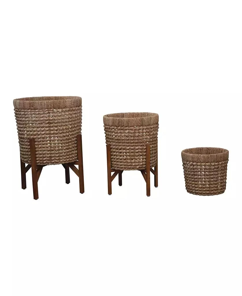 商品Storied Home|Set of 5 Rattan Planters,价格¥3207,第1张图片