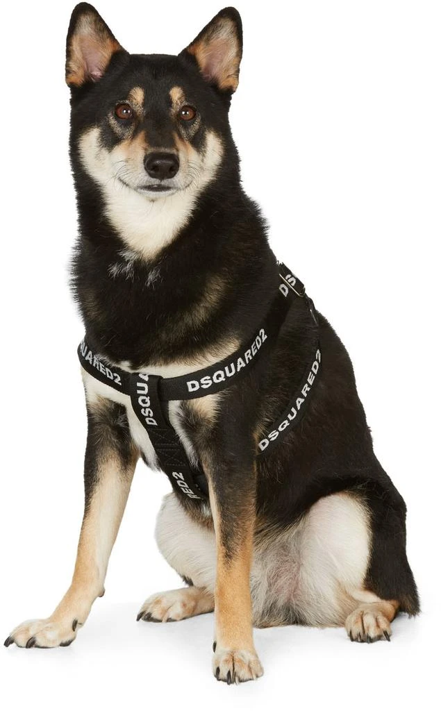 商品DSQUARED2|Black Poldo Dog Couture Edition Nastro Dog Harness,价格¥982,第1张图片