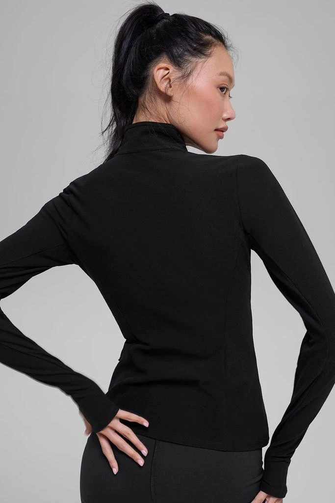 商品Alo|Alosoft 1/2 Zip Rapid Pullover - White,价格¥823,第3张图片详细描述