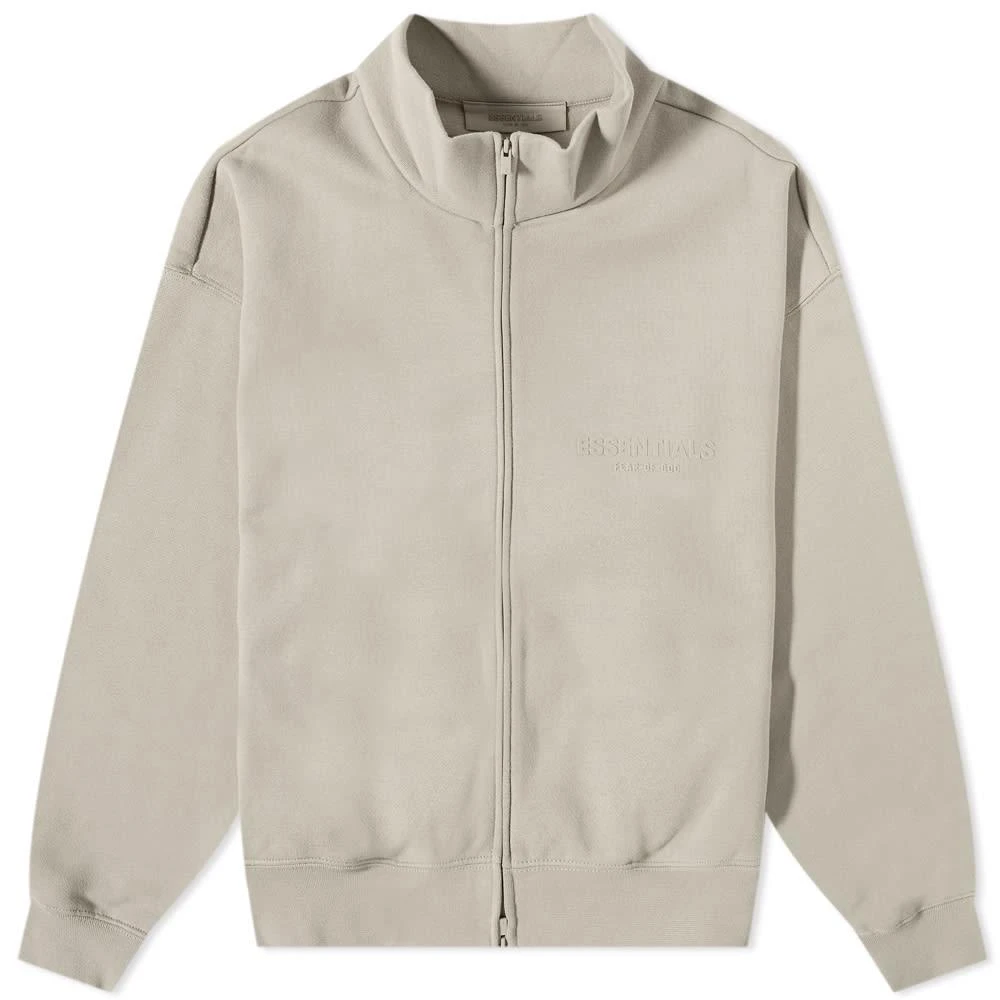 商品Essentials|Fear of God ESSENTIALS Logo Fullzip Jacket - Smoke,价格¥761,第1张图片