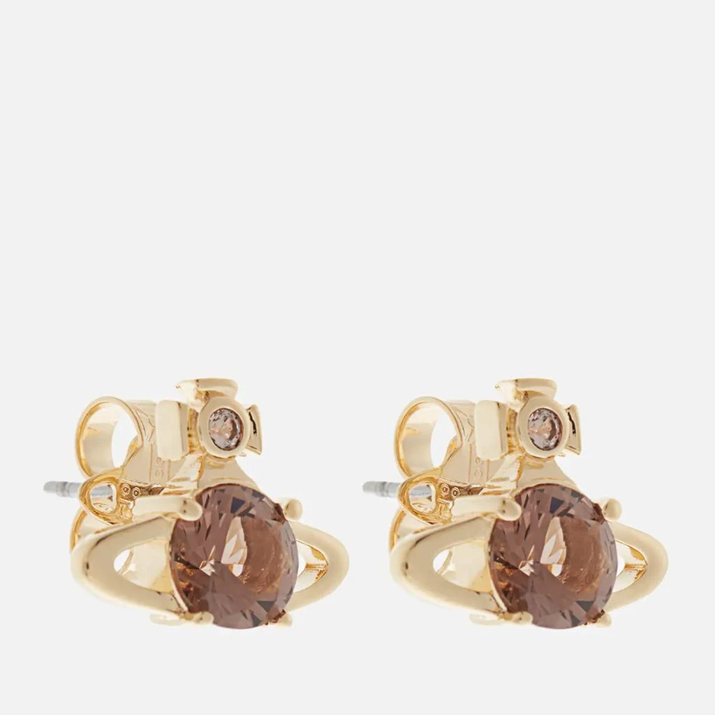 商品Vivienne Westwood|Vivienne Westwood Reina Gold-Tone and Crystal Earrings,价格¥606,第2张图片详细描述