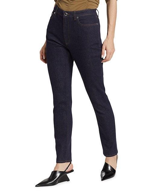 商品Burberry|Felicity High-Rise Slim-Leg Jeans,价格¥4236,第5张图片详细描述