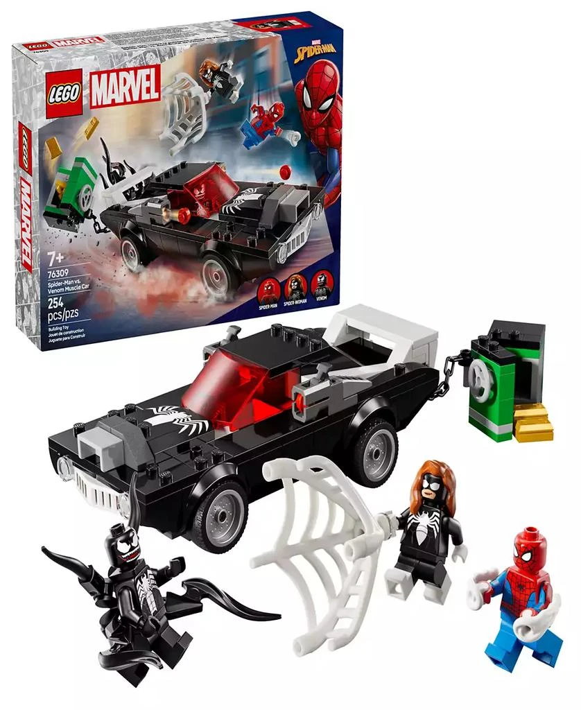 商品LEGO|Marvel Spider-Man vs. Venom Muscle Car Building Toy 76309, 254 Pieces,价格¥224,第1张图片