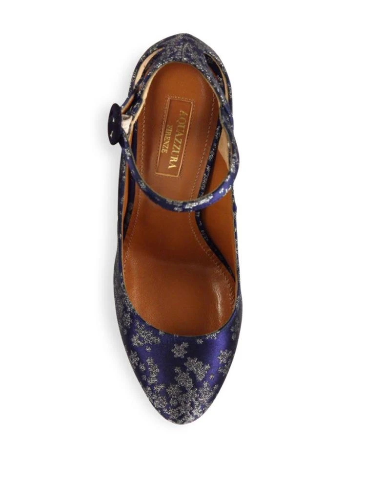 商品Aquazzura|Sweet Thing Stardust-Print Block Heel Pumps,价格¥2173,第4张图片详细描述