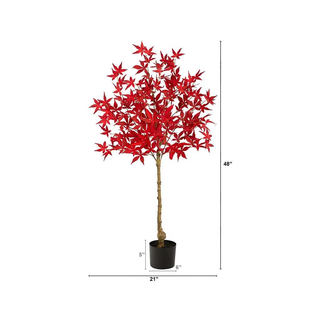 商品NEARLY NATURAL|Autumn Maple Artificial Fall Tree, 4',价格¥1152,第2张图片详细描述