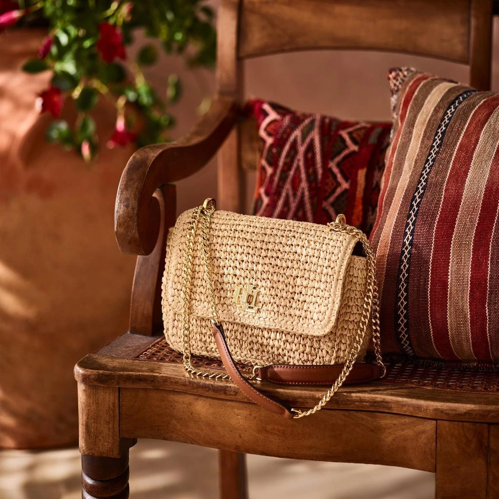 商品Ralph Lauren|Woven Straw Medium Sophee Bag,价格¥2534,第5张图片详细描述