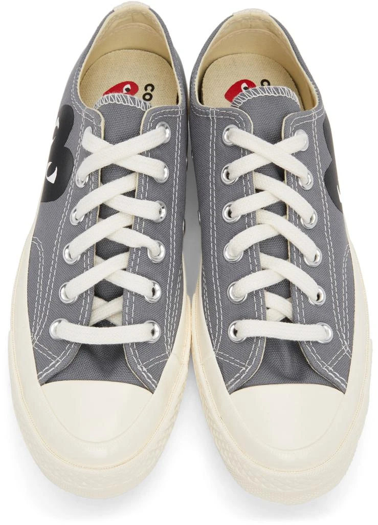 商品Comme des Garcons|Grey Converse Edition Half Heart Chuck 70 Low Sneakers,价格¥1205,第5张图片详细描述