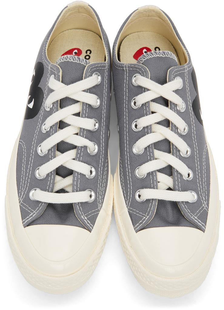 商品Comme des Garcons|Grey Converse Edition Half Heart Chuck 70 Low Sneakers,价格¥1178,第7张图片详细描述