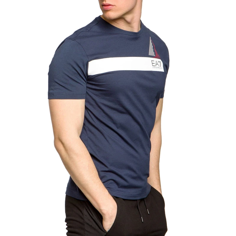 Emporio Armani 安普里奥 阿玛尼 EA7男士短袖T恤深蓝色 3GPT60-J02Z-1554 商品