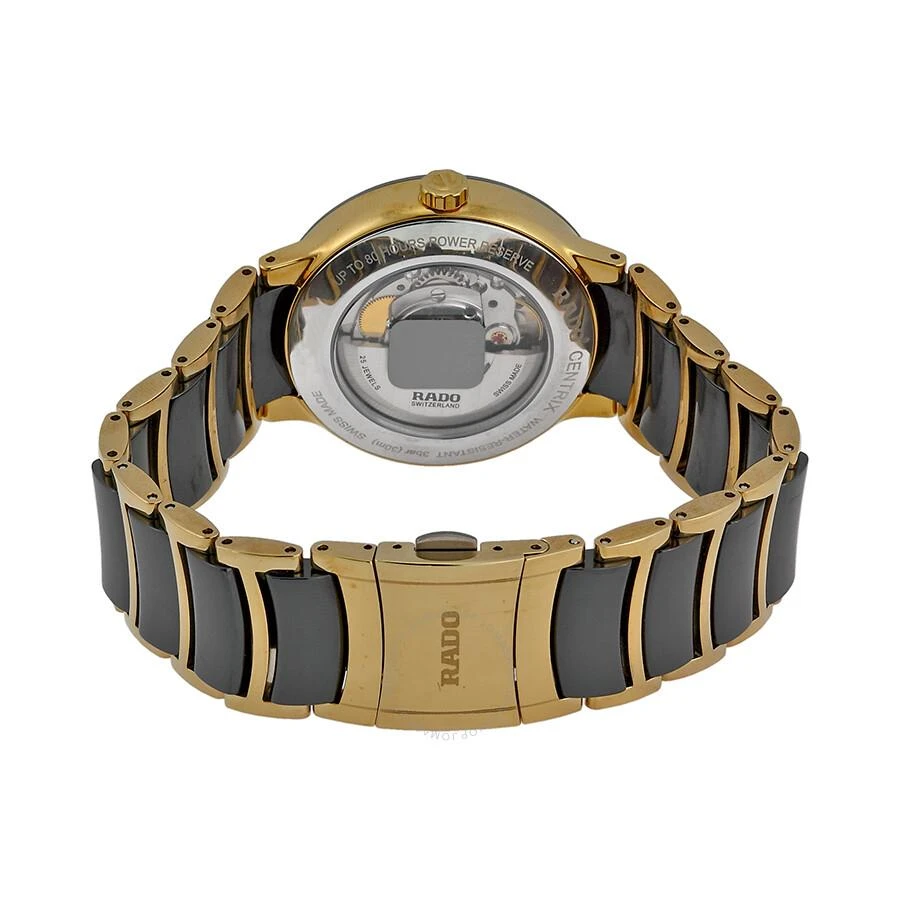 商品Rado|Centrix Black Dial Gold-plated and Black Ceramic Men's Watch R30035712,价格¥12250,第3张图片详细描述