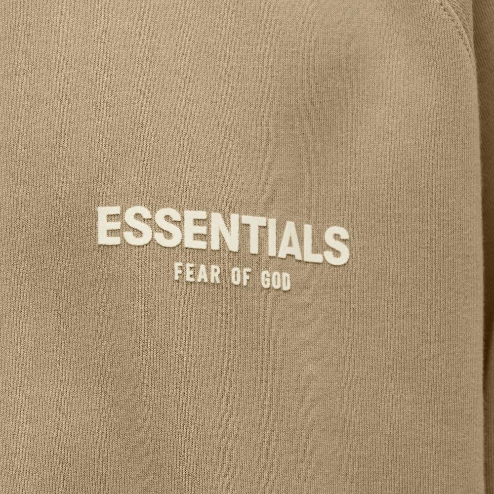 商品Essentials|Fear of God ESSENTIALS Logo Crew Neck Sweat - Oak,价格¥526,第7张图片详细描述