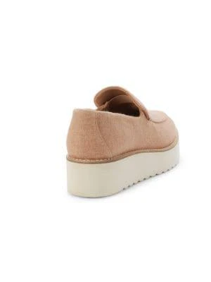 商品Vince|Zeta Wool-Blend Slip-On Wedges,价格¥591,第3张图片详细描述