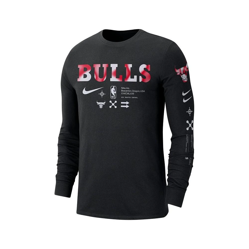 商品NIKE|Men's Black Chicago Bulls Essential Air Traffic Control Long Sleeve T-shirt,价格¥314,第2张图片详细描述