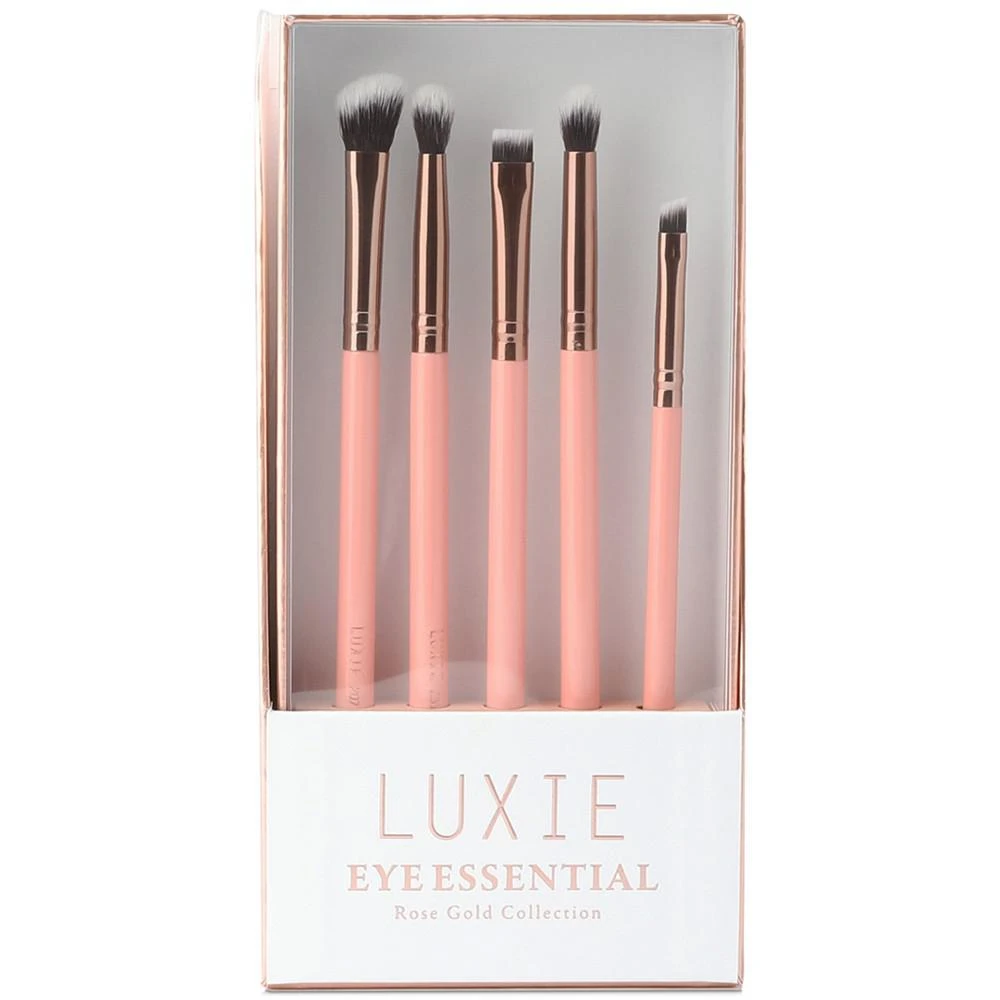 商品Luxie|5-Pc. Rose Gold Eye Essential Brush Set,价格¥331,第3张图片详细描述