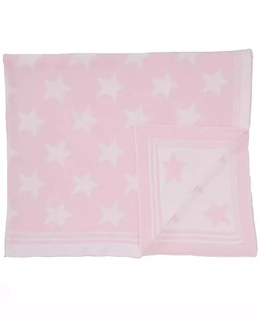 商品Baby Mode Signature|Baby Girls Reversible Stars Knit Blanket,价格¥299,第1张图片