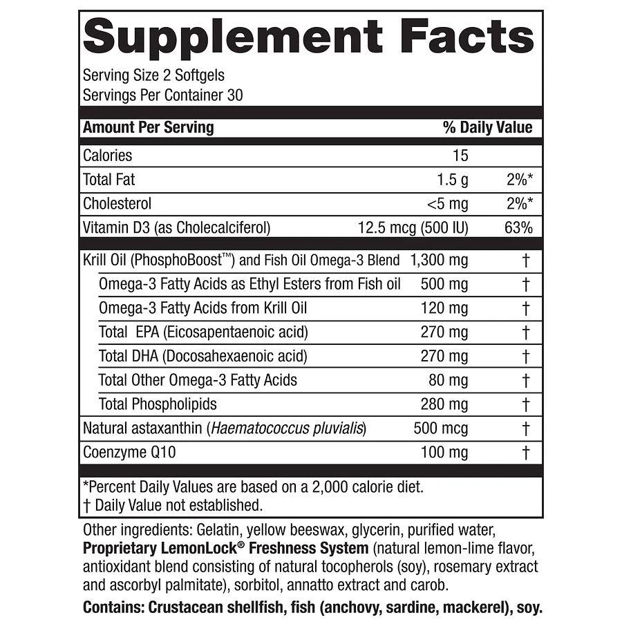 商品Purity Products|Krill Omega 50+ 100 MG Co-Q10 - with PhosphoBoost,价格¥297,第2张图片详细描述