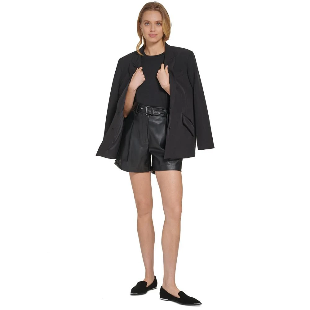 商品DKNY|Women's Peak Lapel Two-Button Long-Sleeve Blazer,价格¥1092,第5张图片详细描述