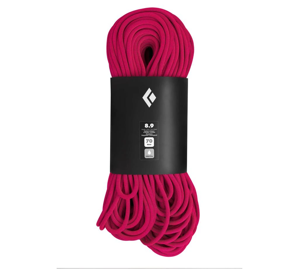 商品Black Diamond|BLACK DIAMOND - 8.9 ROPE DRY - 70m - Ultra Pink,价格¥2294,第1张图片