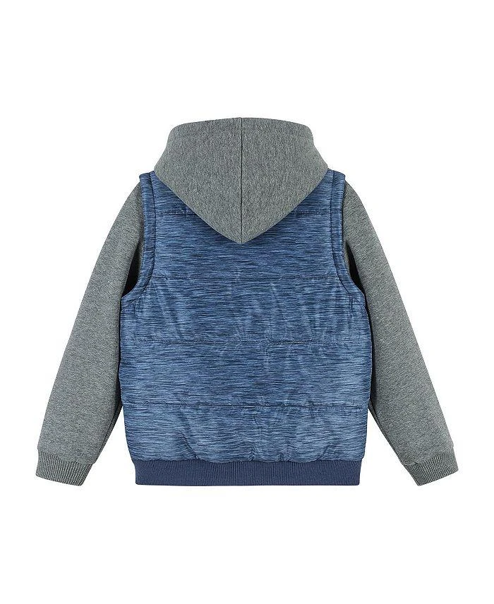 商品Andy & Evan|Boys' Textured Hoodie with Vest - Little Kid, Big Kid,价格¥553,第3张图片详细描述