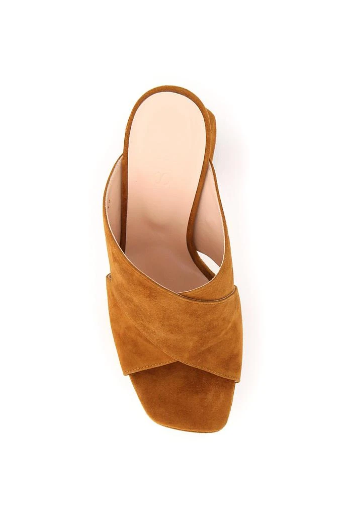 商品SI ROSSI|Si sergio rossi suede platform mules,价格¥2367,第2张图片详细描述