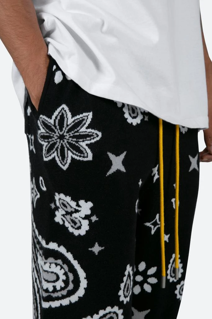 Paisley Knit Sweatpants - Black 商品