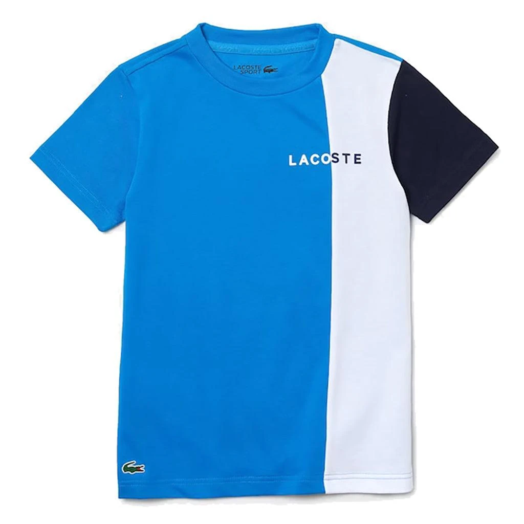 商品Lacoste|Blue Monogram Colorblock Logo T-Shirt,价格¥272,第1张图片