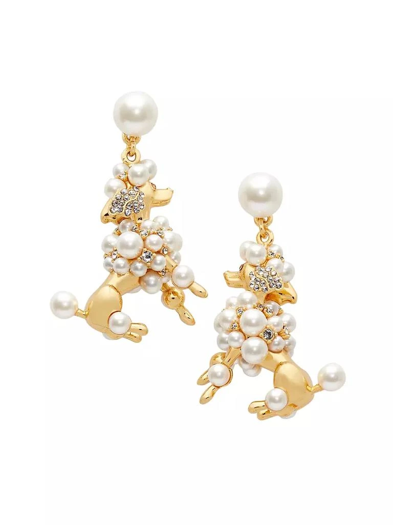 商品Kate Spade|Poodles & Poms Goldtone, Resin & Cubic Zirconia Statement Drop Earrings,价格¥777,第1张图片