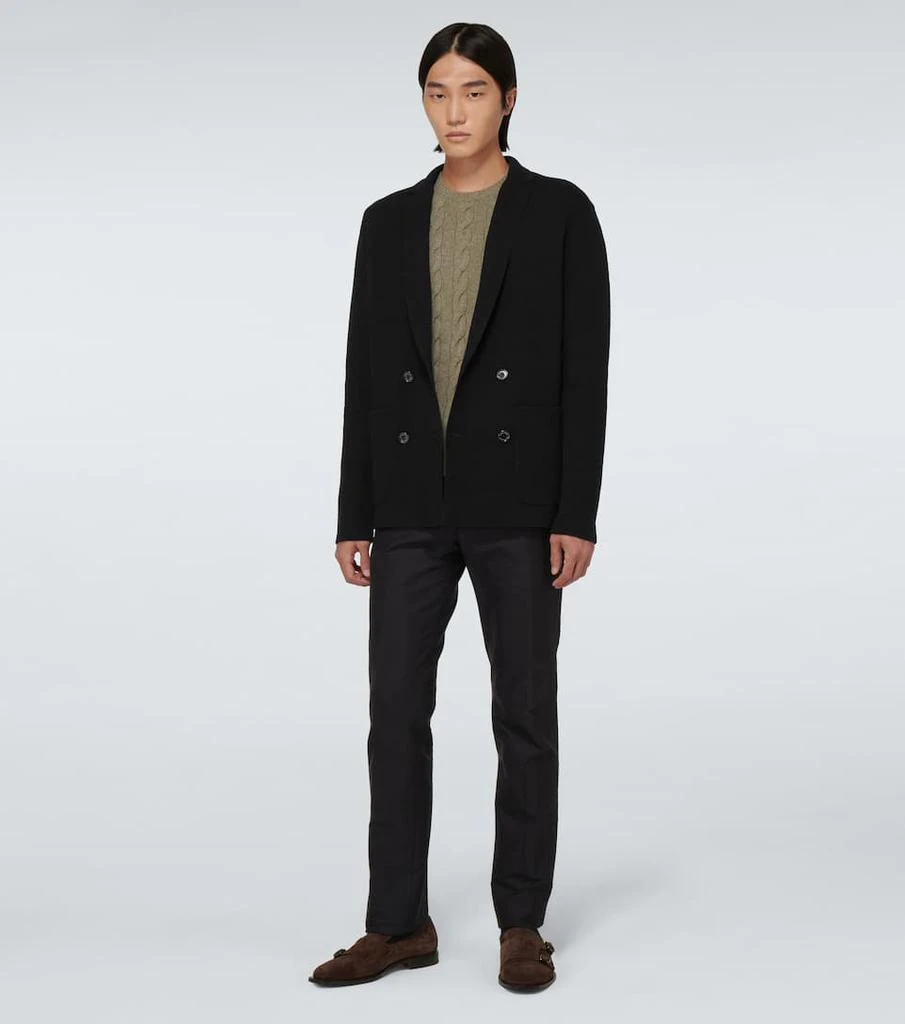 商品Ralph Lauren|Double-breasted wool-blend blazer,价格¥7013,第2张图片详细描述