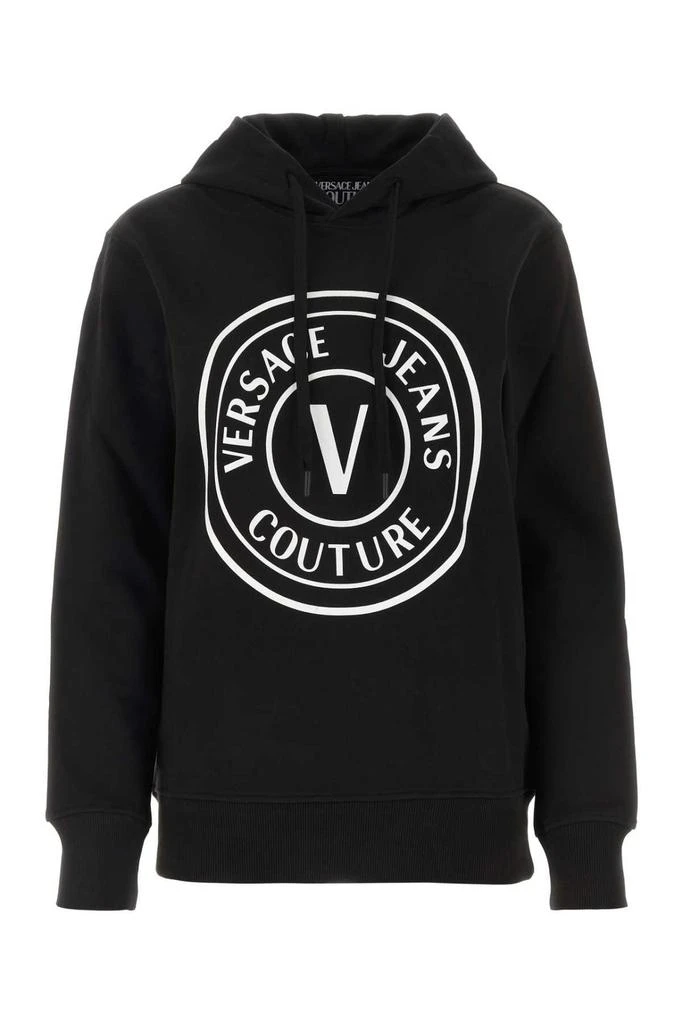 商品Versace|Versace Jeans Couture Logo Printed Drawstring Hoodie,价格¥1045,第1张图片
