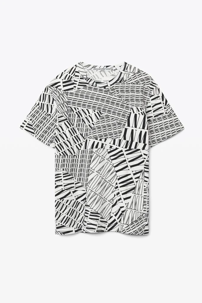 商品Alexander Wang|AWNY LOGO TEE IN HIGH TWIST JERSEY,价格¥863,第3张图片详细描述