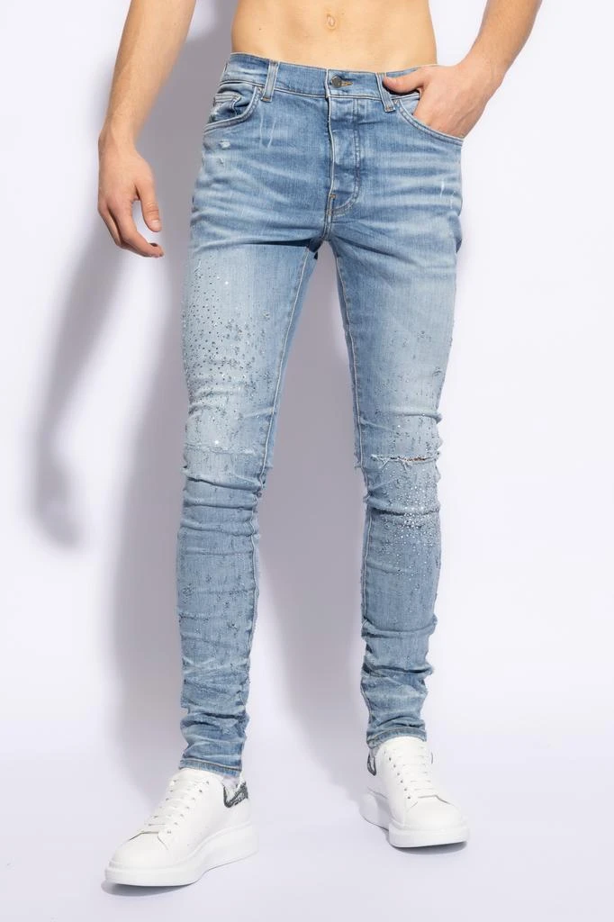 商品AMIRI|Jeans with sparkling inserts,价格¥6975,第3张图片详细描述